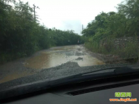 靖西又下雨了，凉快多了，但路不太好走