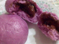 传说中紫薯包被做成这样，分着吃吧