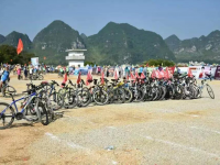 渠洋湖 靖西景点 骑行