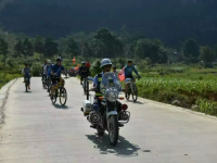 渠洋湖 靖西景点 骑行