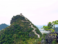 登凤凰山岁暮来登凤凰山，脚踩石梯攀峰去。转身举手抚白云