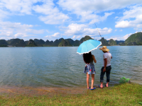 靖西景点 渠洋湖 钓鱼