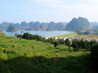 渠洋湖 靖西景点