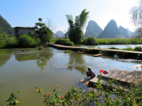 三友村 秋天 田园