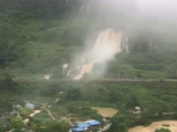 靖西持续雨，湖润等靖西多个地方暴发洪水