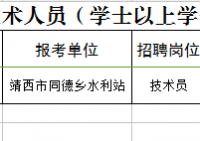 靖西市2017年公开招考聘用乡镇事业单位专业技术人员（学士以上学位、专业对口）拟聘用人员（第二批）公示