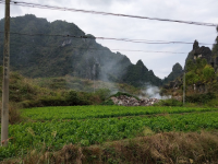 靖西某村屯，这样随意焚烧垃圾真的好吗？