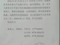 德保龙光车祸，警方悬赏万元缉拿肇事逃逸者