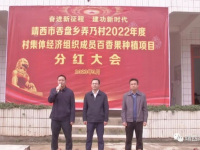 靖西市吞盘乡弄乃村村民合作社召开第一次分红大会