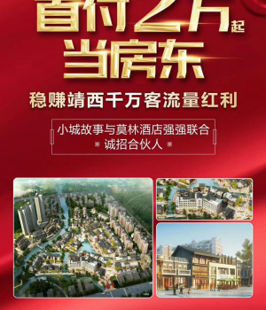 靖西《小城故事》，只需要2万起就可以投资一间产权式酒店了包租16年，每