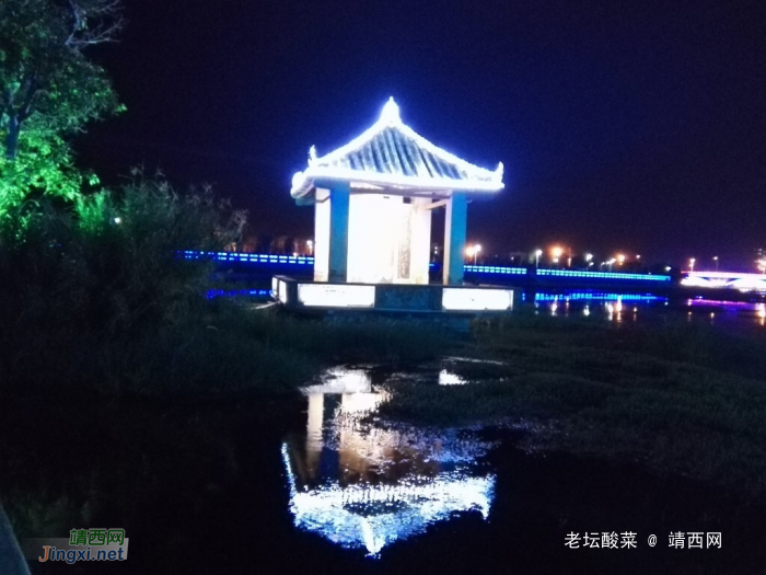 手机镜头下的靖西夜景，金银山成靖西标志 - 靖西网