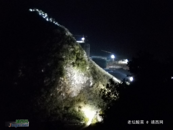 手机镜头下的靖西夜景，金银山成靖西标志 - 靖西网