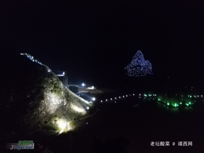 手机镜头下的靖西夜景，金银山成靖西标志 - 靖西网