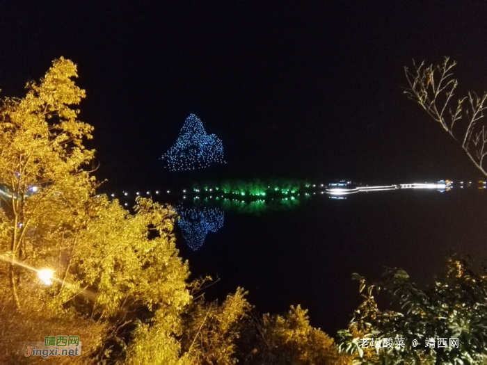 手机镜头下的靖西夜景，金银山成靖西标志 - 靖西网