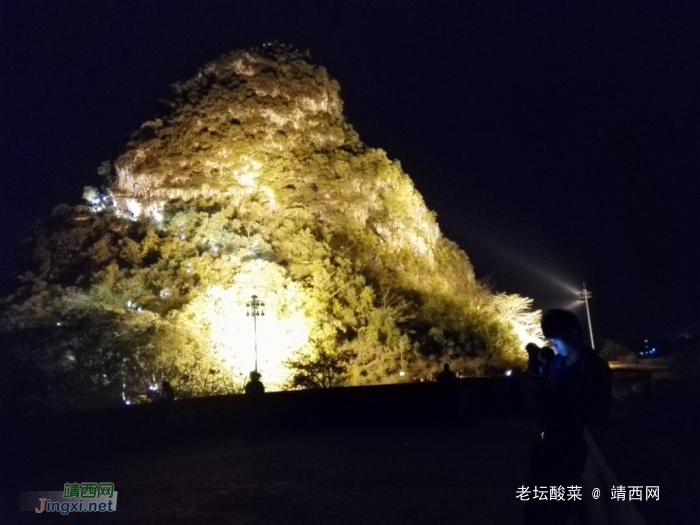 手机镜头下的靖西夜景，金银山成靖西标志 - 靖西网