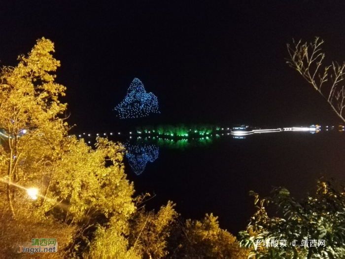 手机镜头下的靖西夜景，金银山成靖西标志 - 靖西网