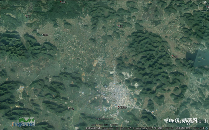 大山中的靖西，难得的几块平地（谷歌地球图） - 靖西网 - 第2页