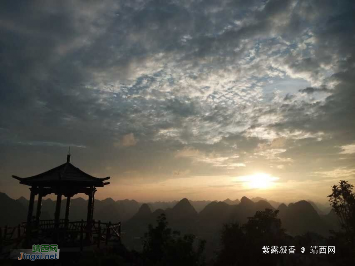 夕阳下的金山亭，美女的身影吸引了多少梁山好汉上山 - 靖西网