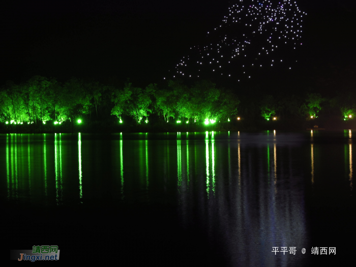 夜拍湿地公园-靓丽的靖西龙潭湿地公园夜景 - 靖西网