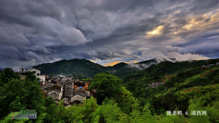 雨后山村峰景，优美如画 - 靖西网