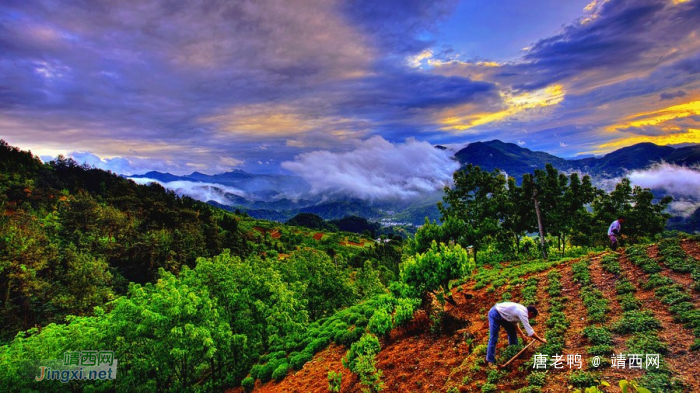 雨后山村峰景，优美如画 - 靖西网