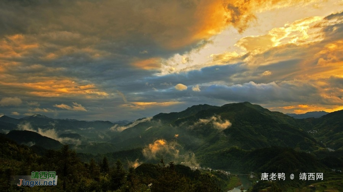 雨后山村峰景，优美如画 - 靖西网