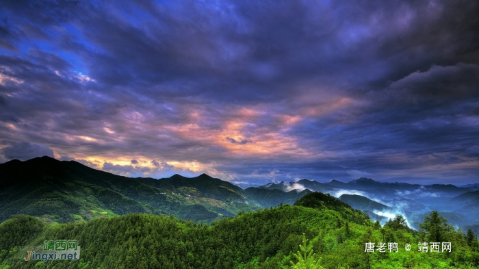 雨后山村峰景，优美如画 - 靖西网