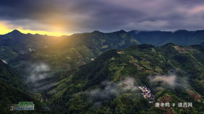 雨后山村峰景，优美如画 - 靖西网