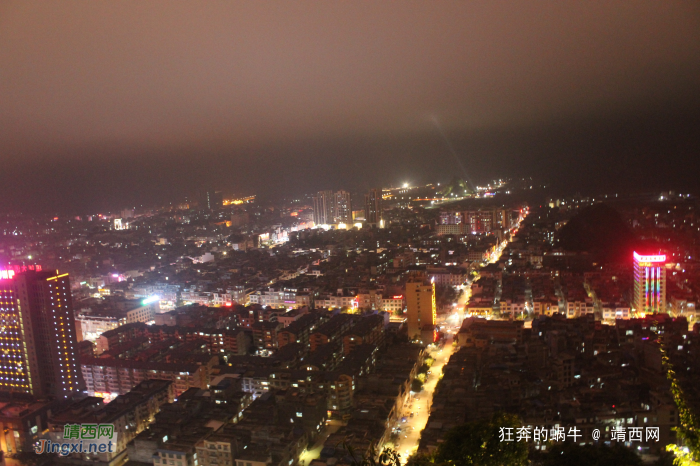 炫丽的靖西小城夜景，但拍照技术是2015年最糟糕的照片 - 靖西网