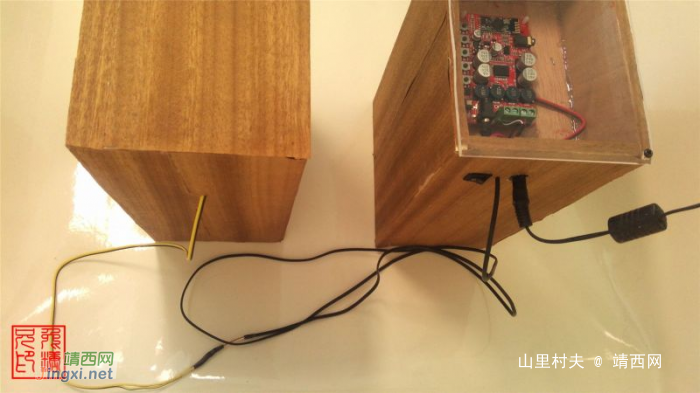 木板自制一对功放音响 - 靖西网