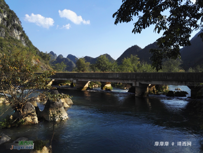 双桥流水，乱石小滩，靖西市岳圩镇下皿风景。 - 靖西网