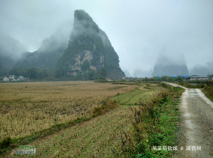 烟雨蒙蒙，画里乡村 - 靖西网