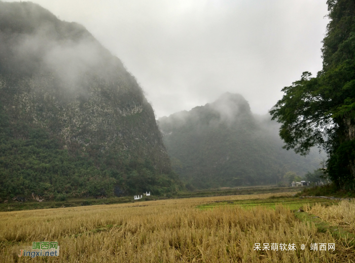 烟雨蒙蒙，画里乡村 - 靖西网