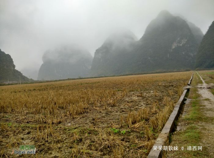 烟雨蒙蒙，画里乡村 - 靖西网