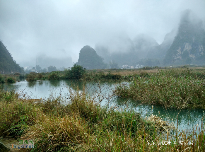 烟雨蒙蒙，画里乡村 - 靖西网