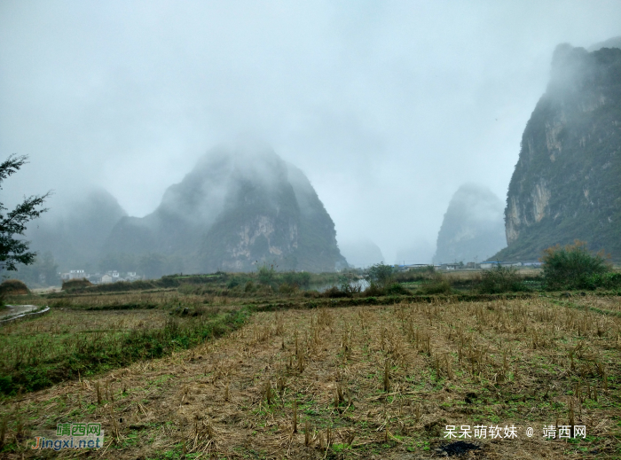 烟雨蒙蒙，画里乡村 - 靖西网