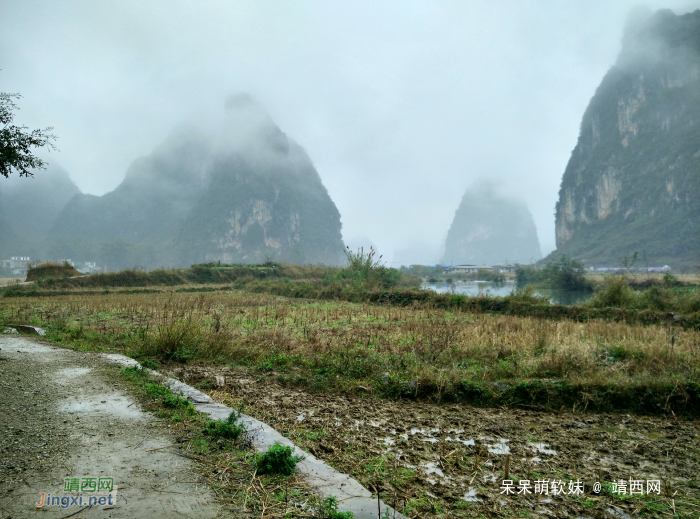 烟雨蒙蒙，画里乡村 - 靖西网