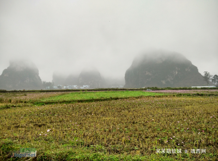 烟雨蒙蒙，画里乡村 - 靖西网