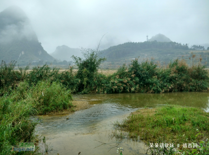 烟雨蒙蒙，画里乡村 - 靖西网