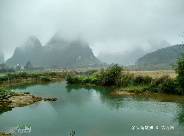 烟雨蒙蒙，画里乡村 - 靖西网