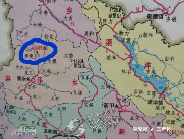 果乐乡连境湖，靖西市唯一地图上标注的天然湖。 - 靖西网