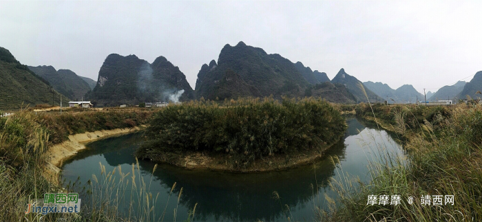 山如笋，水弯弯，靖西市地州乡果广村风光。 - 靖西网