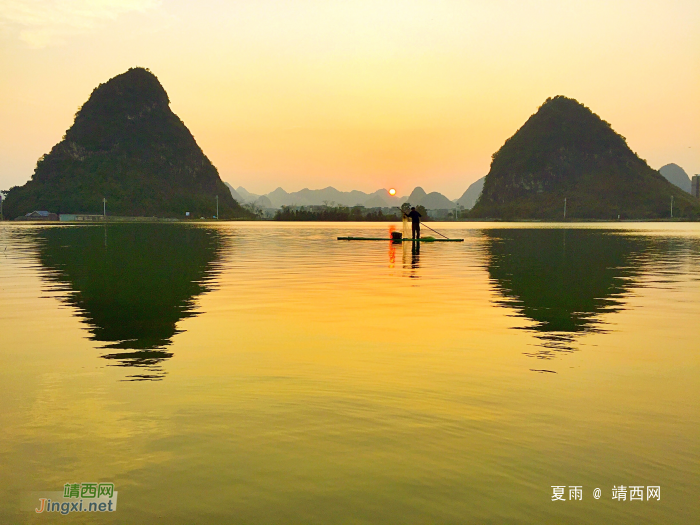 这风景不是时时都会有，美丽的靖西龙潭夕阳风景 - 靖西网