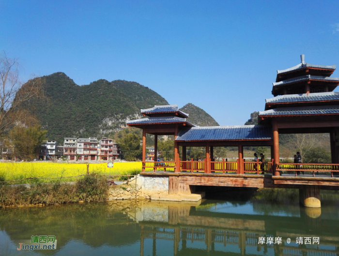 七点至八点，从右拍到左，靖西市鹅泉古桥晨景。 - 靖西网