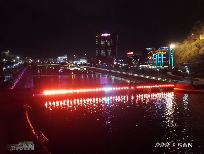 龙潭夜景最难拍的是这角度。 - 靖西网