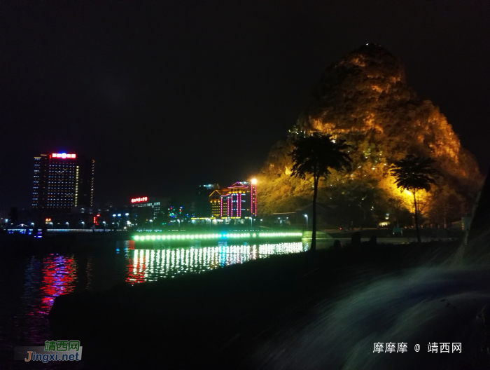 龙潭夜景最难拍的是这角度。 - 靖西网