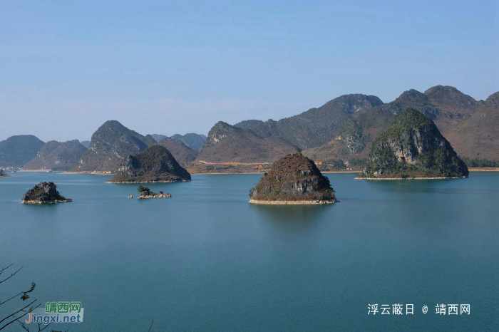 晴天下的渠洋湖，来几张渠洋湖玩玩 - 靖西网