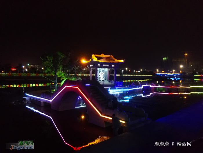 靖西市龙潭鹅字碑夜景（续） - 靖西网