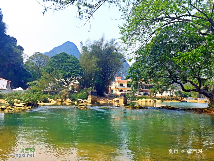 几处桃红柳叶青，数点春山满翠微。三月景，宜醉不宜醒 - 靖西网