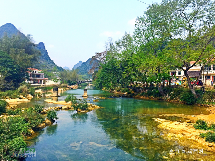 几处桃红柳叶青，数点春山满翠微。三月景，宜醉不宜醒 - 靖西网